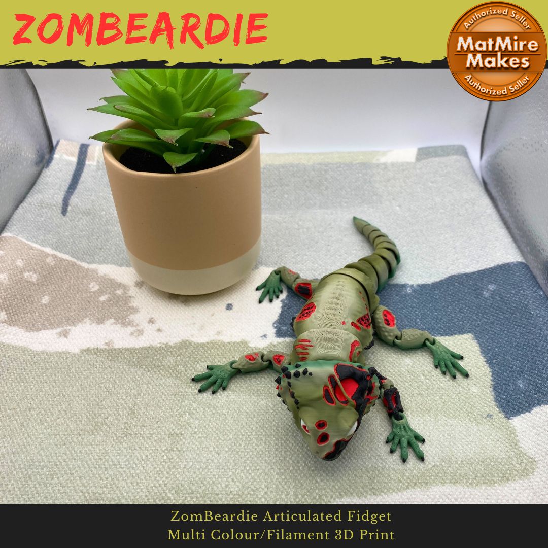 ZomBeardie Articulated Bearded Dragon