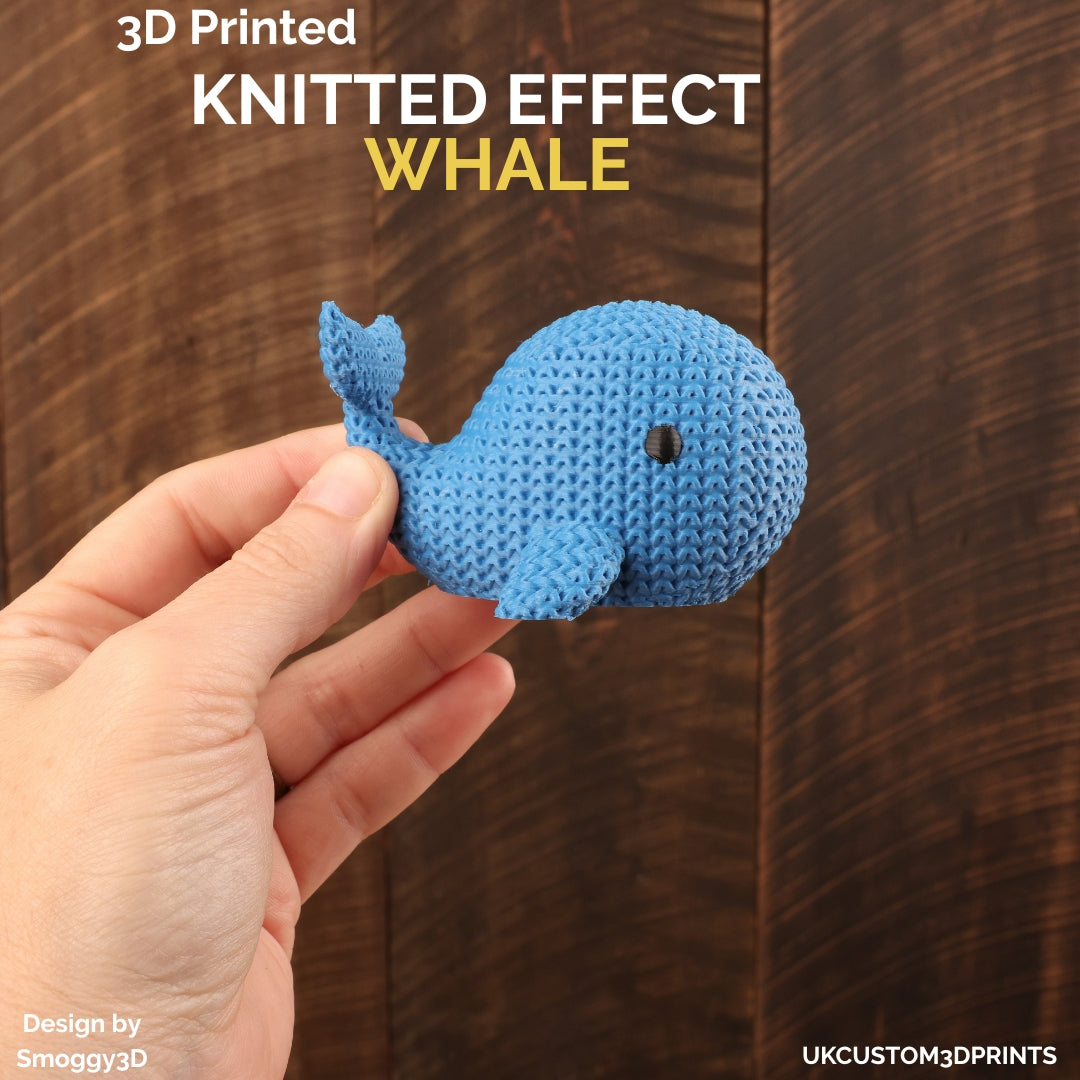 3D Printed Whale - Knitted Effect