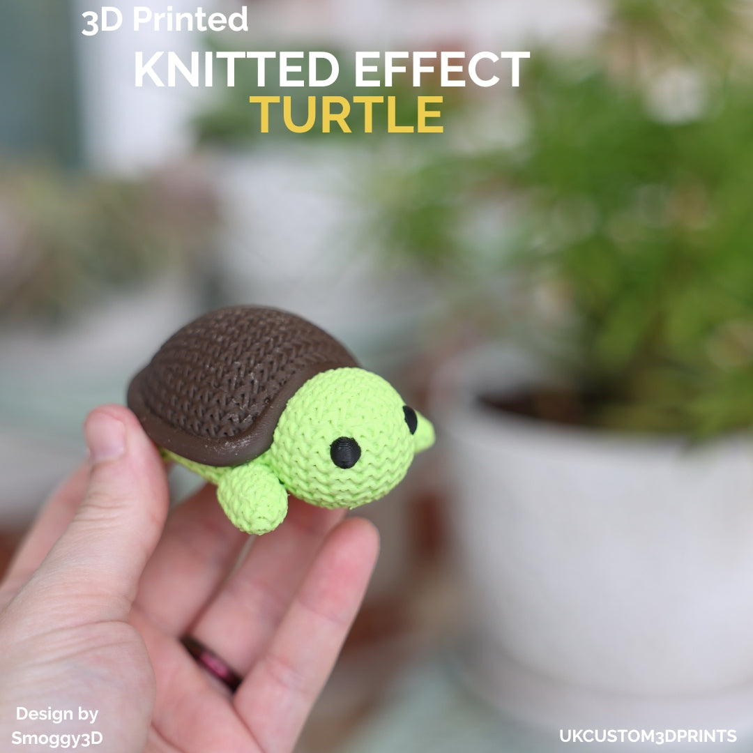 3D Printed Turtle - Knitted Effect