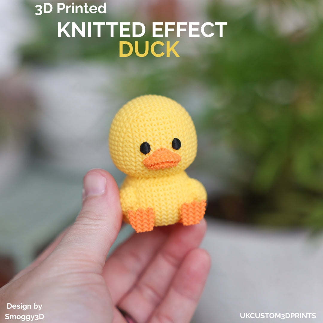 3D Printed Duck - Knitted Effect