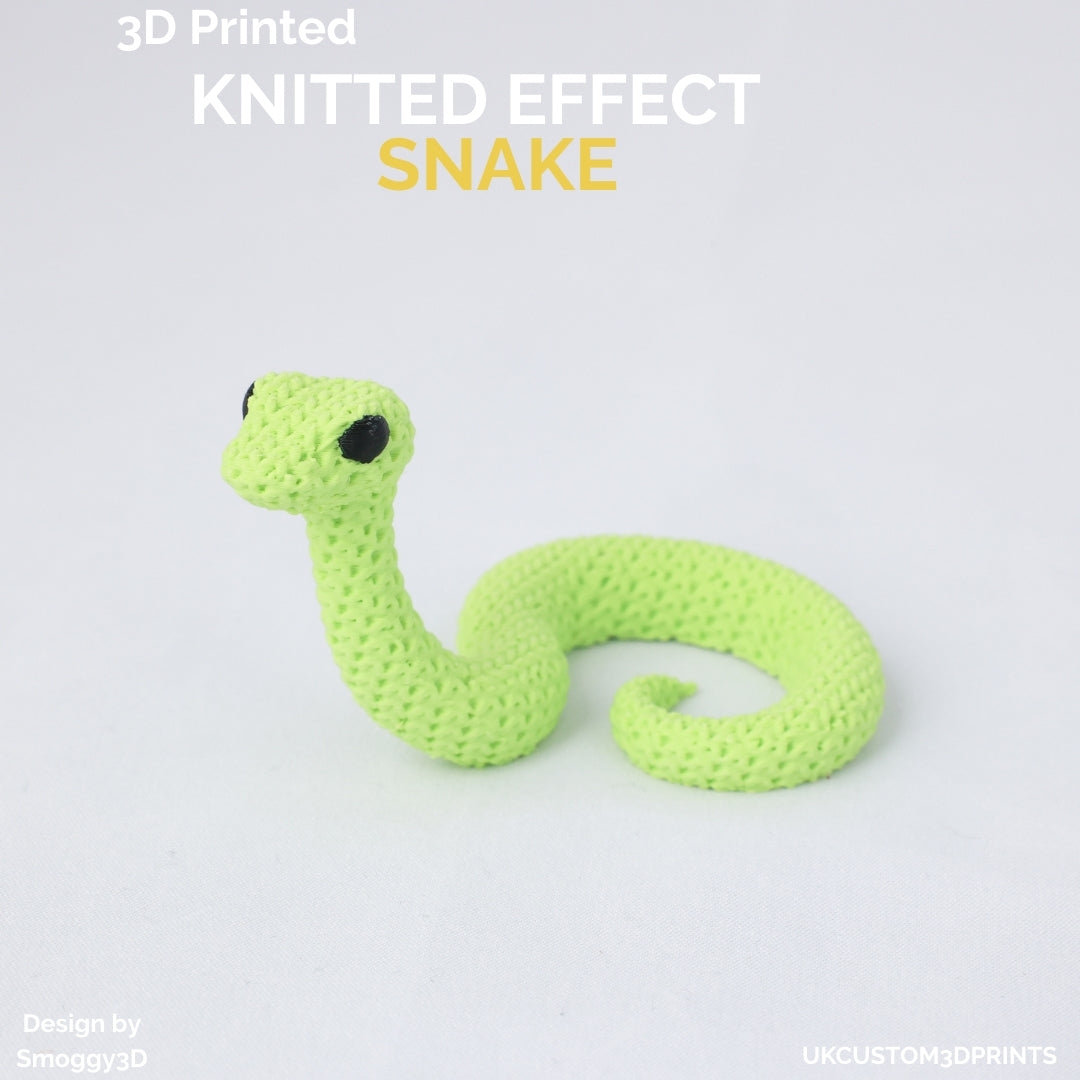 3D Printed Snake - Knitted Effect