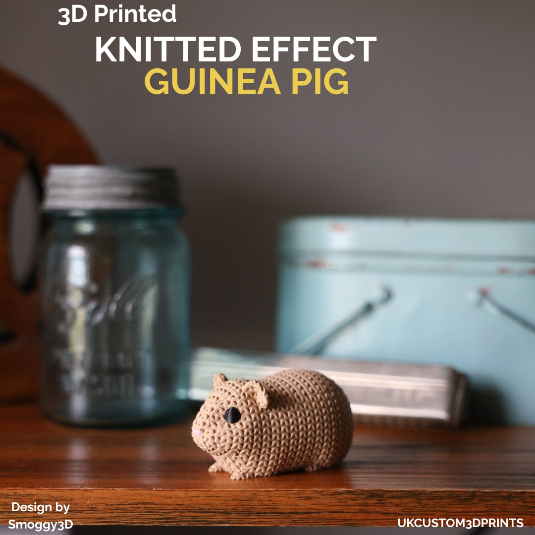 3D Printed Guinea Pig - Knitted Effect