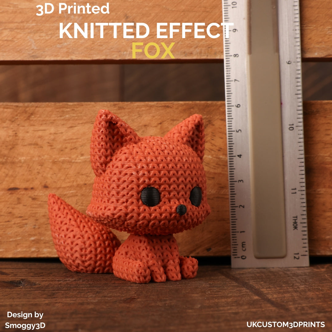 3D Printed Fox - Knitted Effect