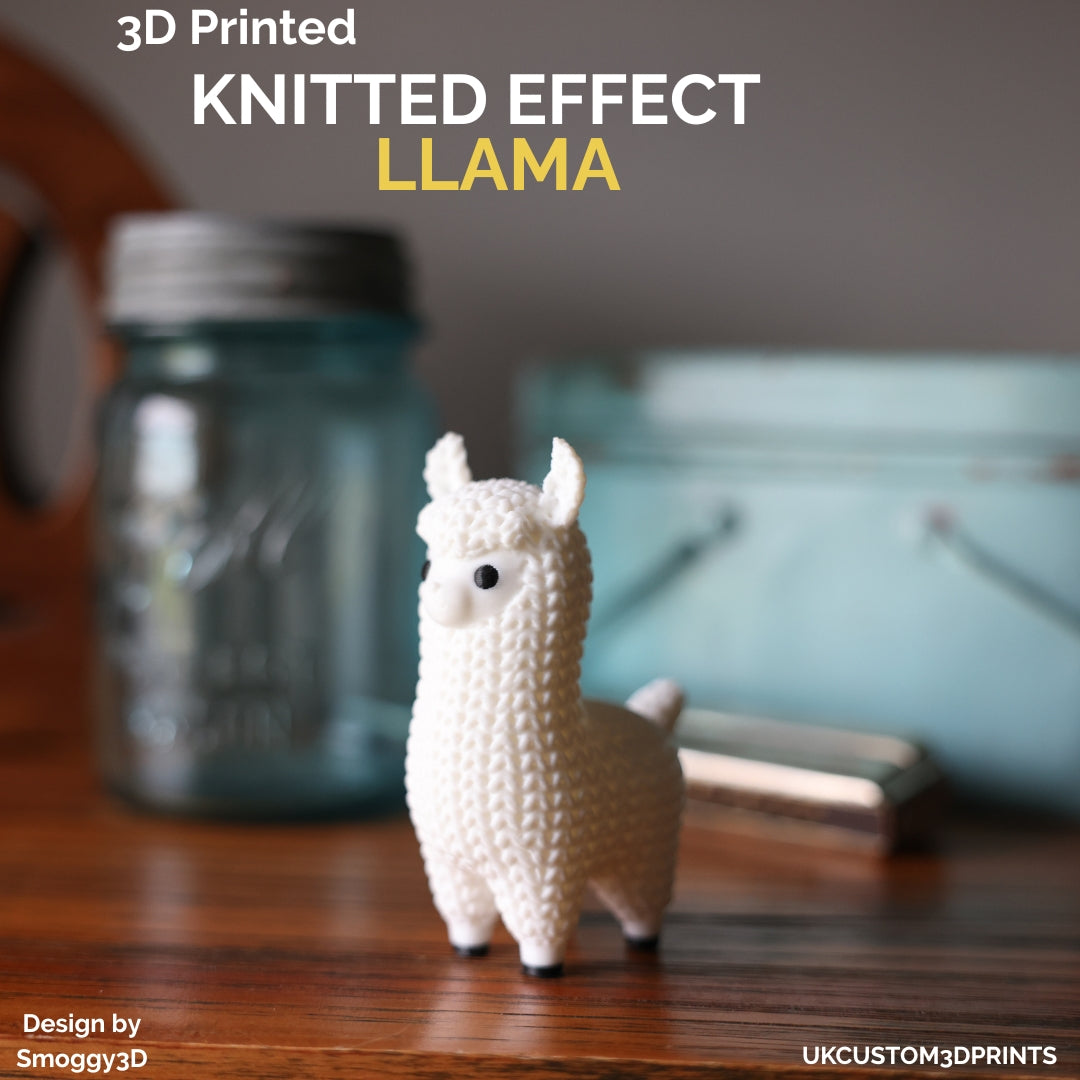 3D Printed Llama - Knitted Effect