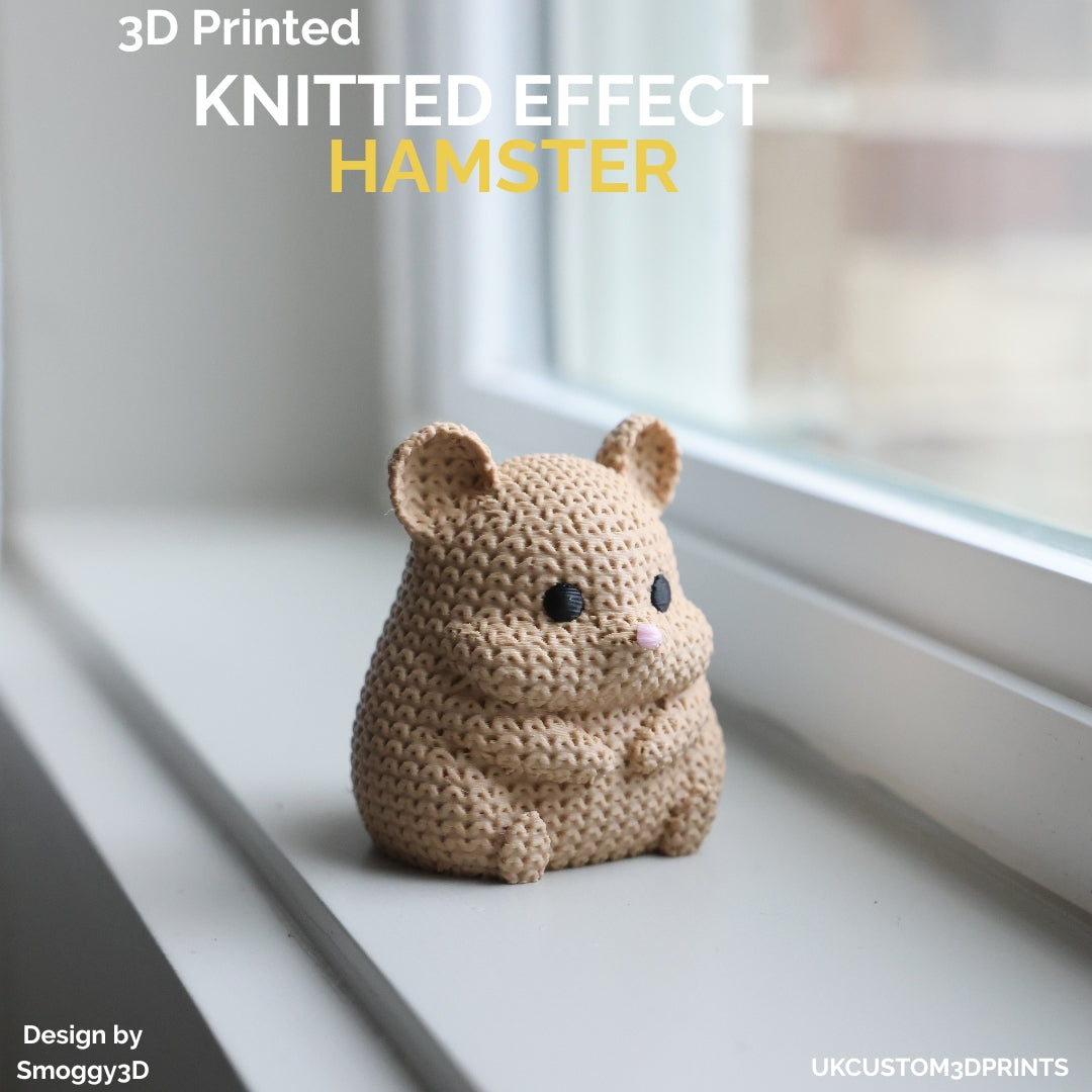 3D Printed Hamster - Knitted Effect