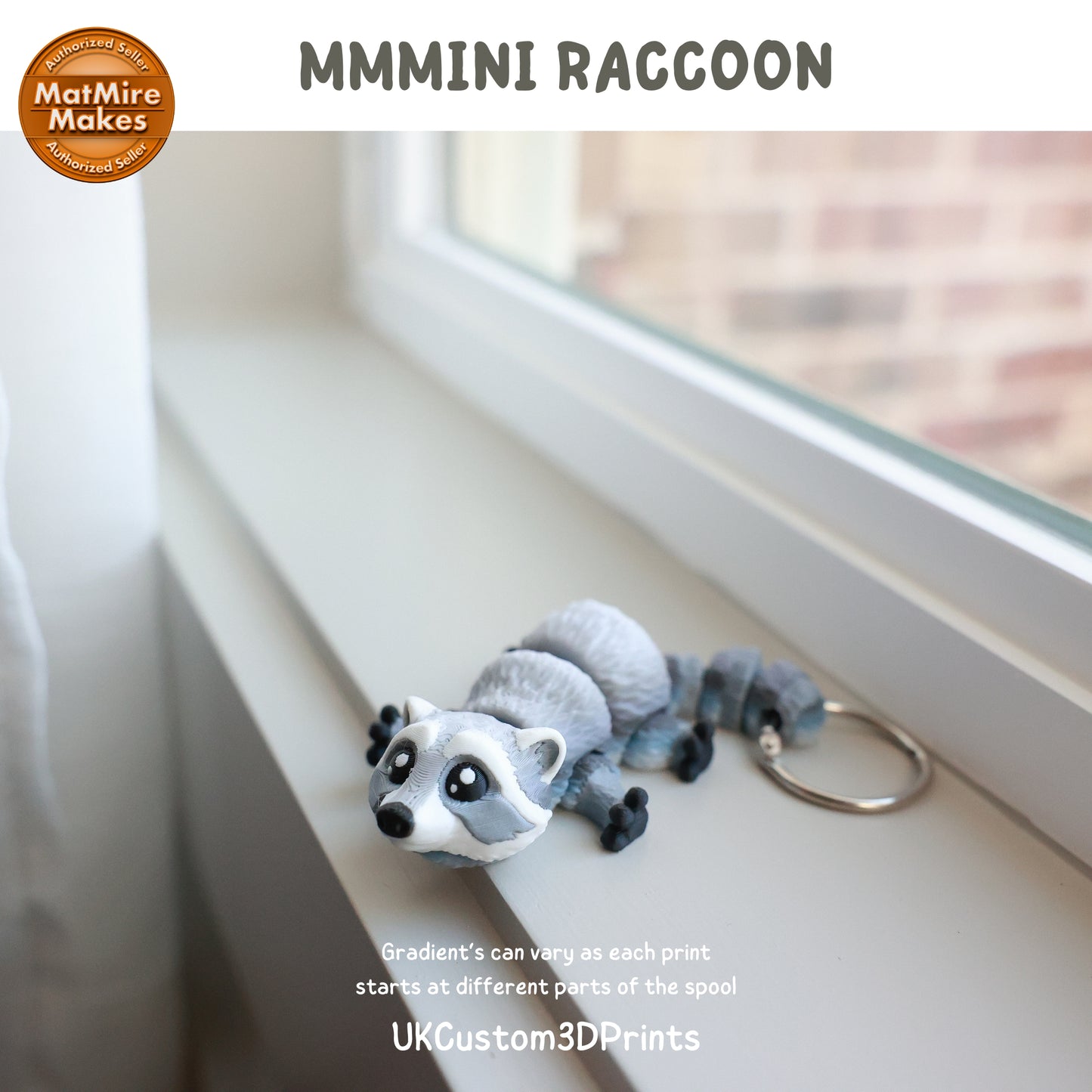 MMMini Raccoon Fidget - Optional Keychain