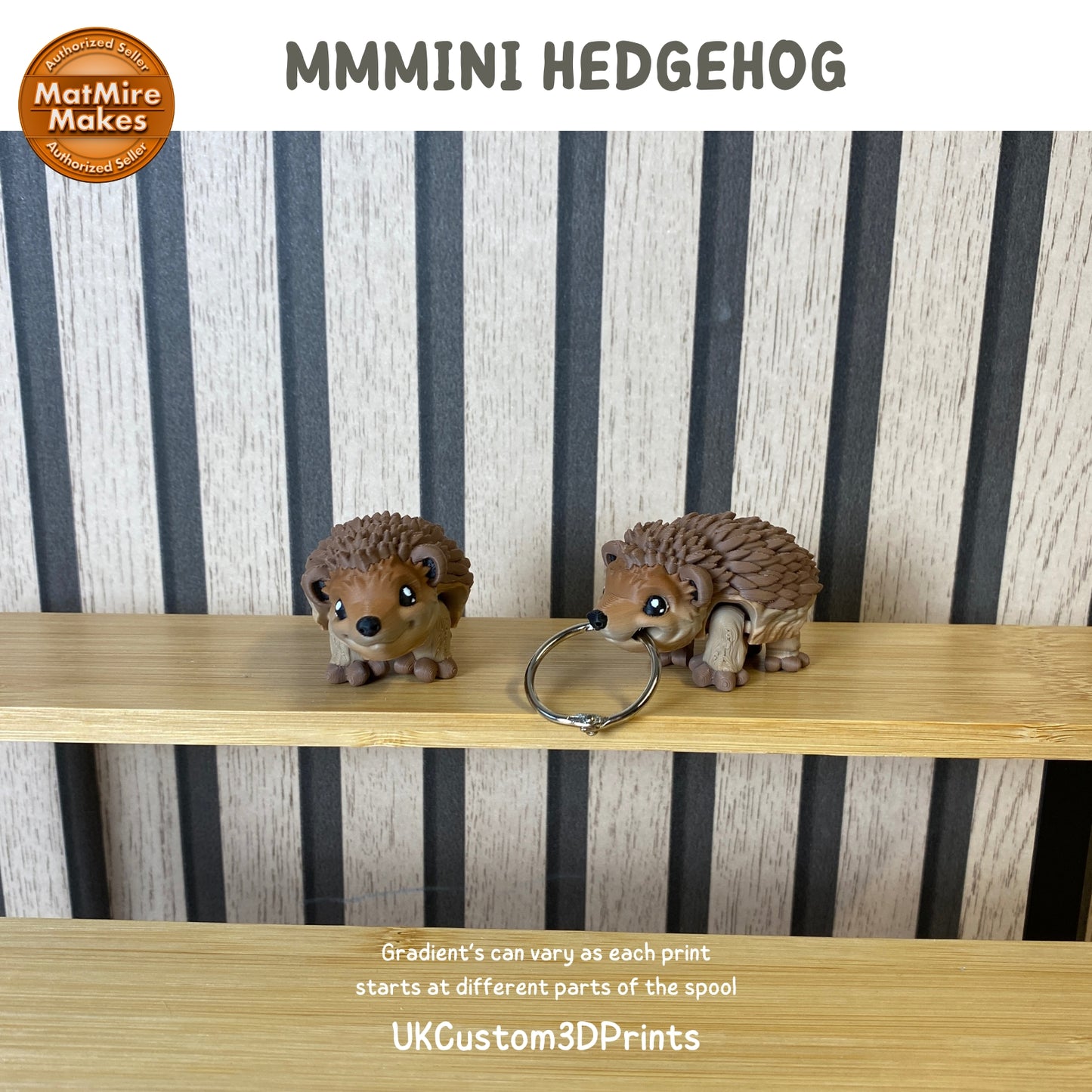 MMMini Hedgehog Fidget - Optional Keychain