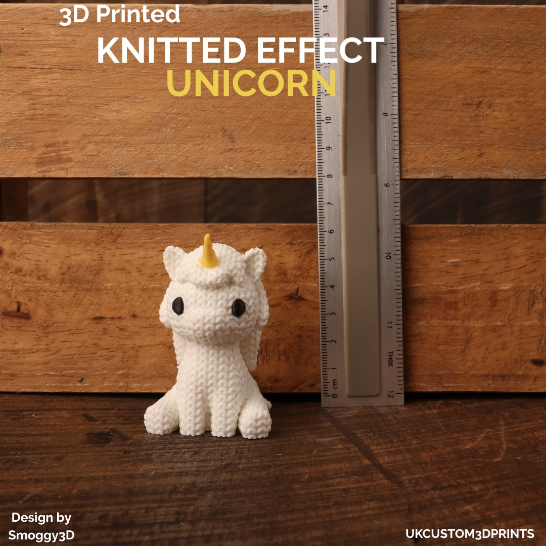 3D Printed Unicorn - Knitted Effect