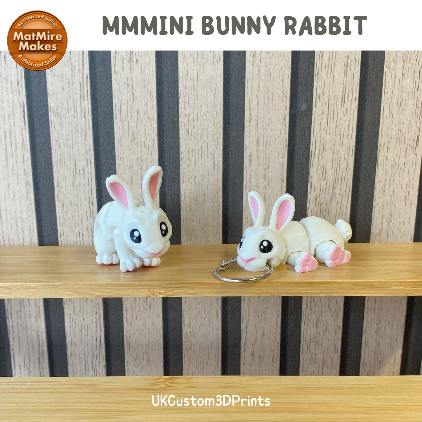 MMMini Bunny Rabbit Fidget - Optional Keychain