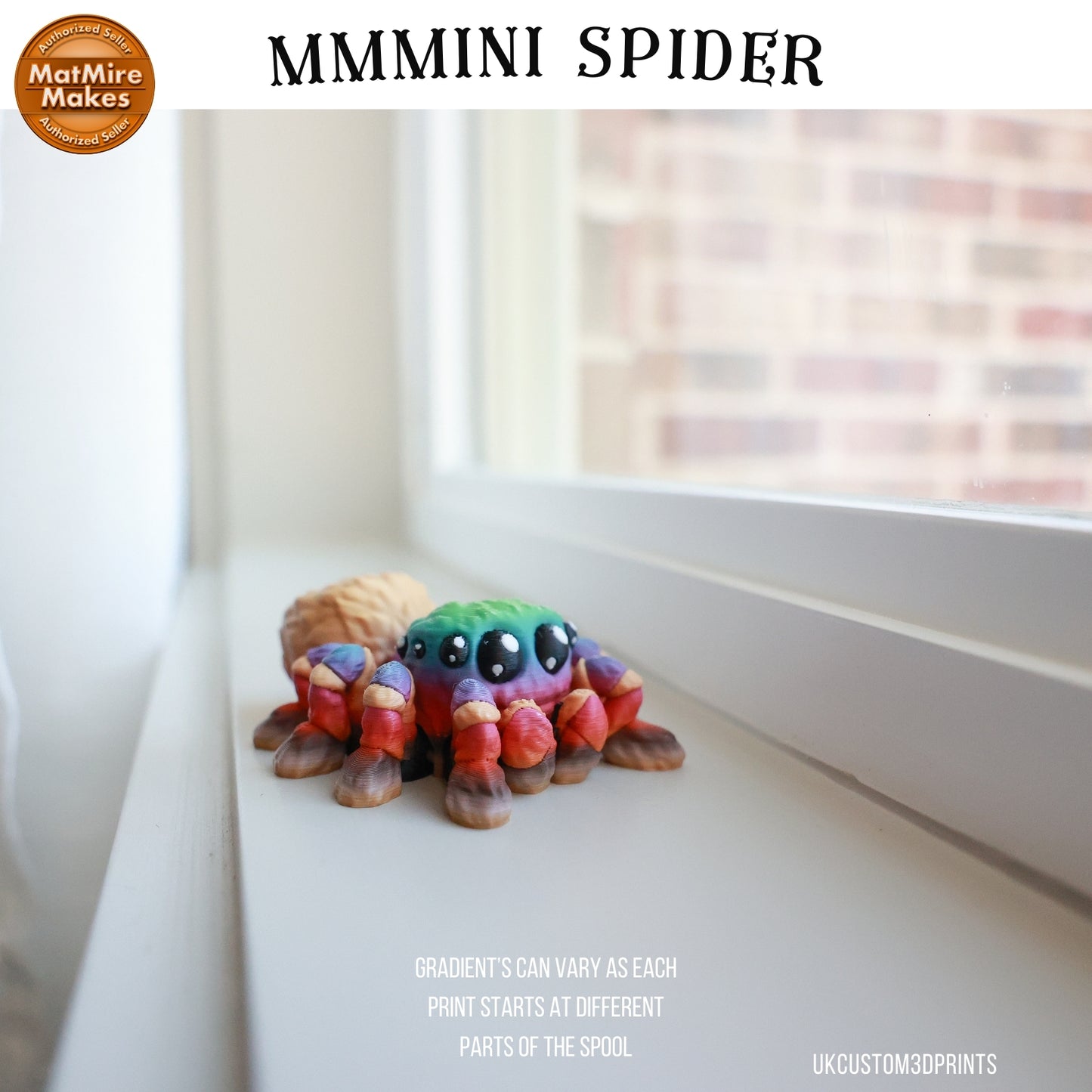 MMMini Spider Fidget - Optional Keychain