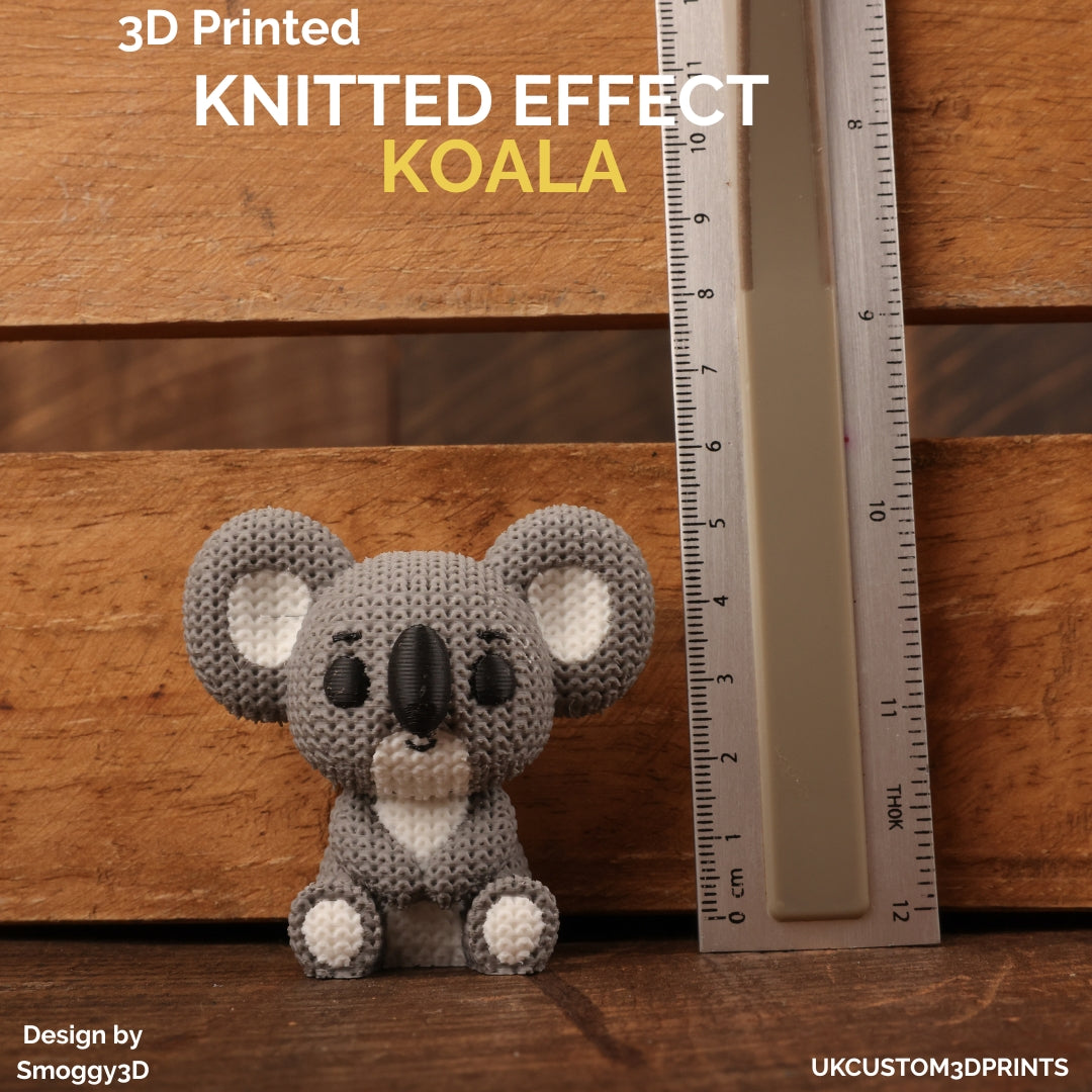 3D Printed Koala - Knitted Effect