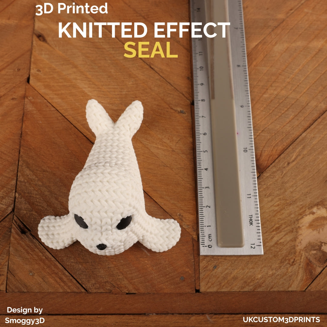 3D Printed Seal - Knitted Effect