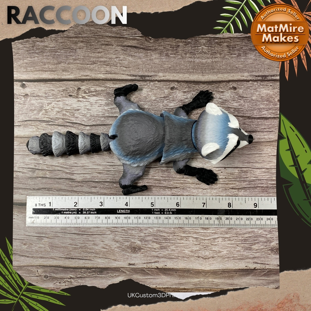 3D Printed Articulated Raccoon