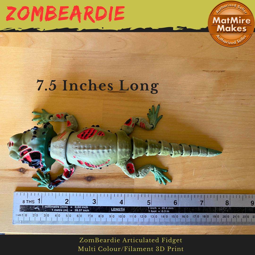 ZomBeardie Articulated Bearded Dragon
