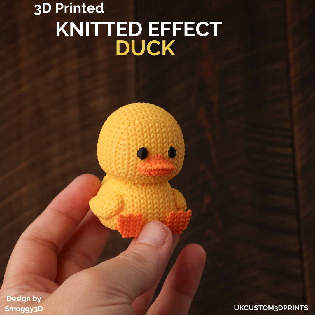 3D Printed Duck - Knitted Effect