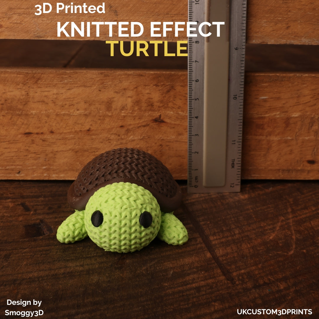 3D Printed Turtle - Knitted Effect