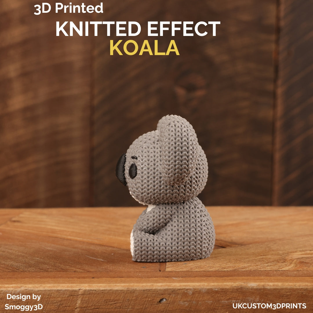 3D Printed Koala - Knitted Effect