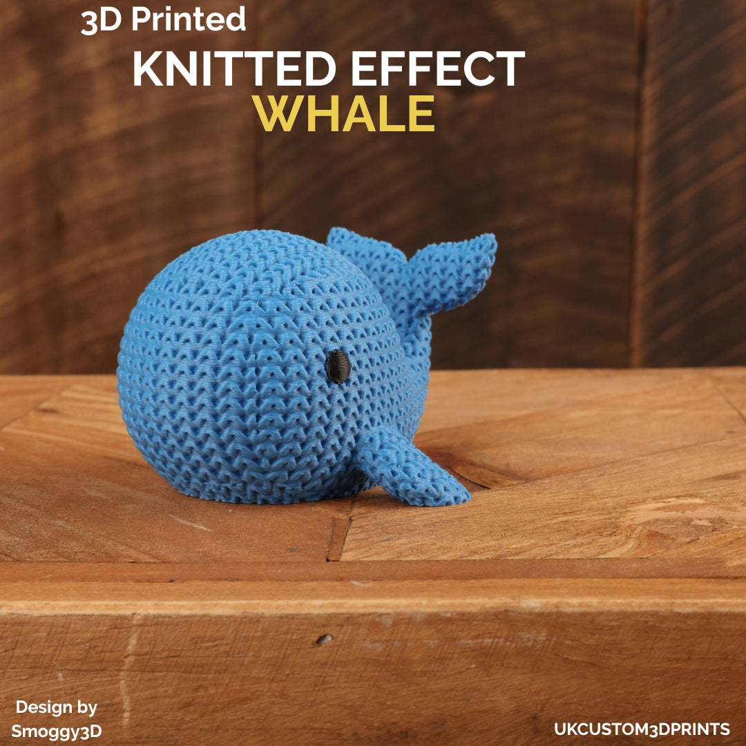 3D Printed Whale - Knitted Effect