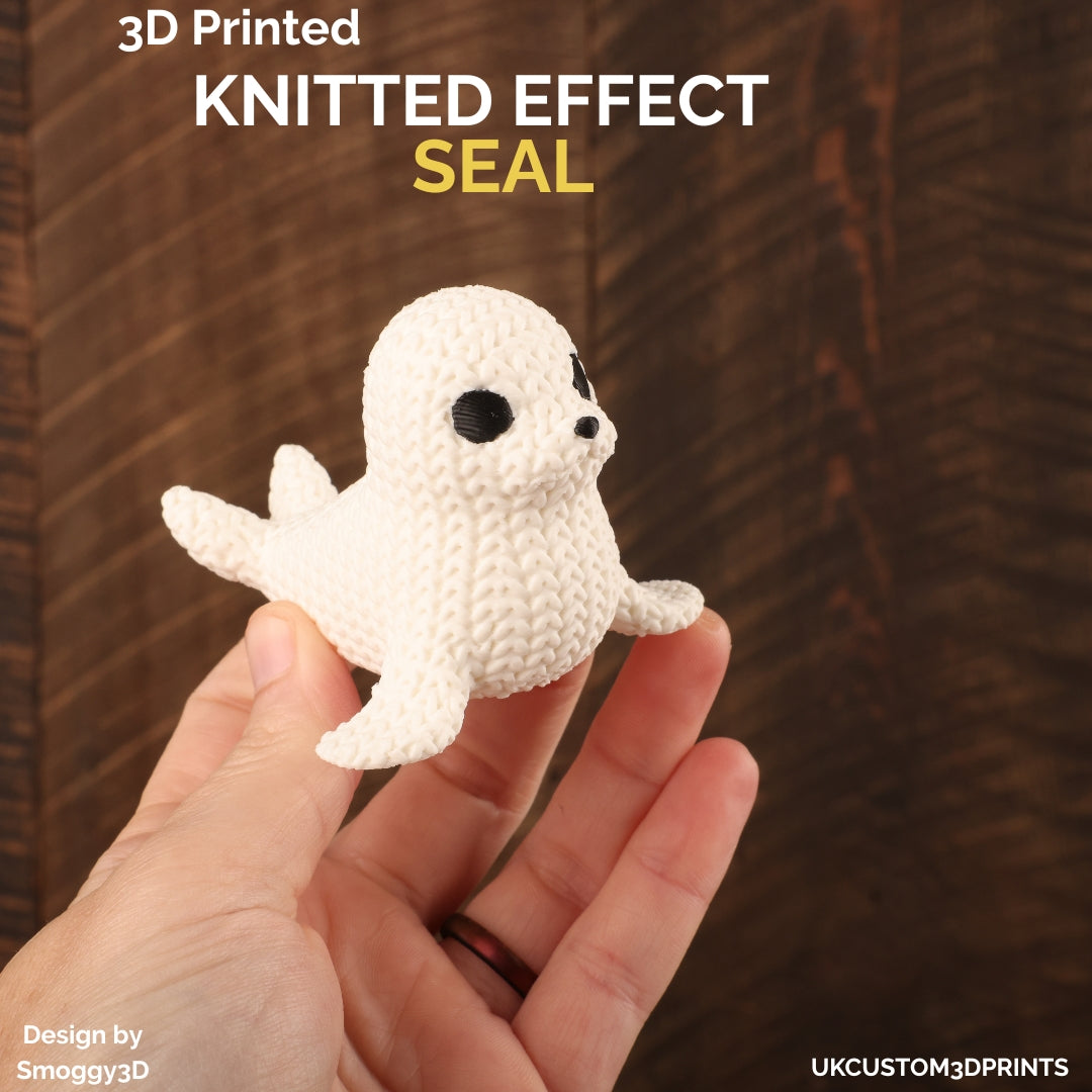 3D Printed Seal - Knitted Effect