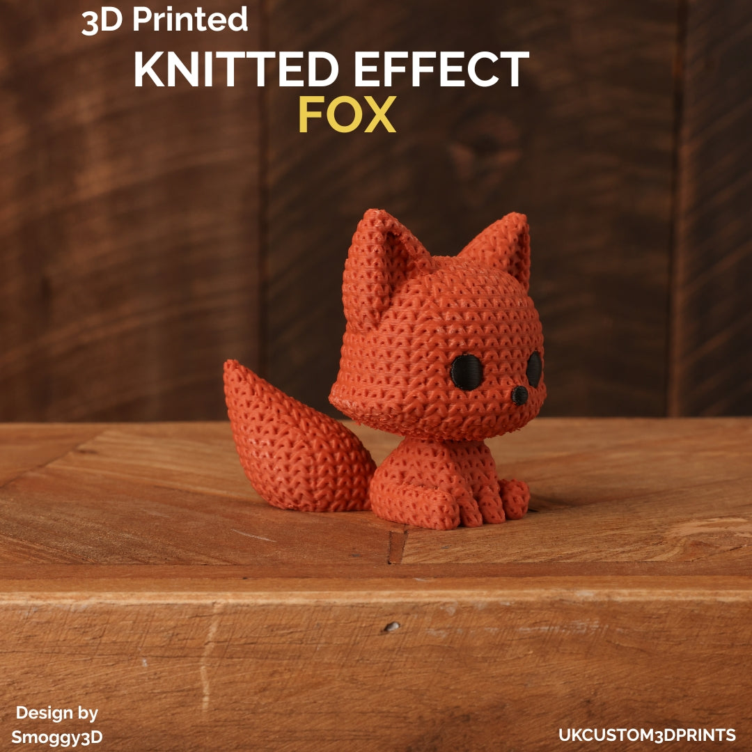 3D Printed Fox - Knitted Effect
