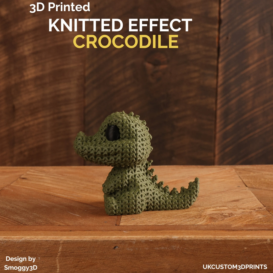 3D Printed Crocodile - Knitted Effect
