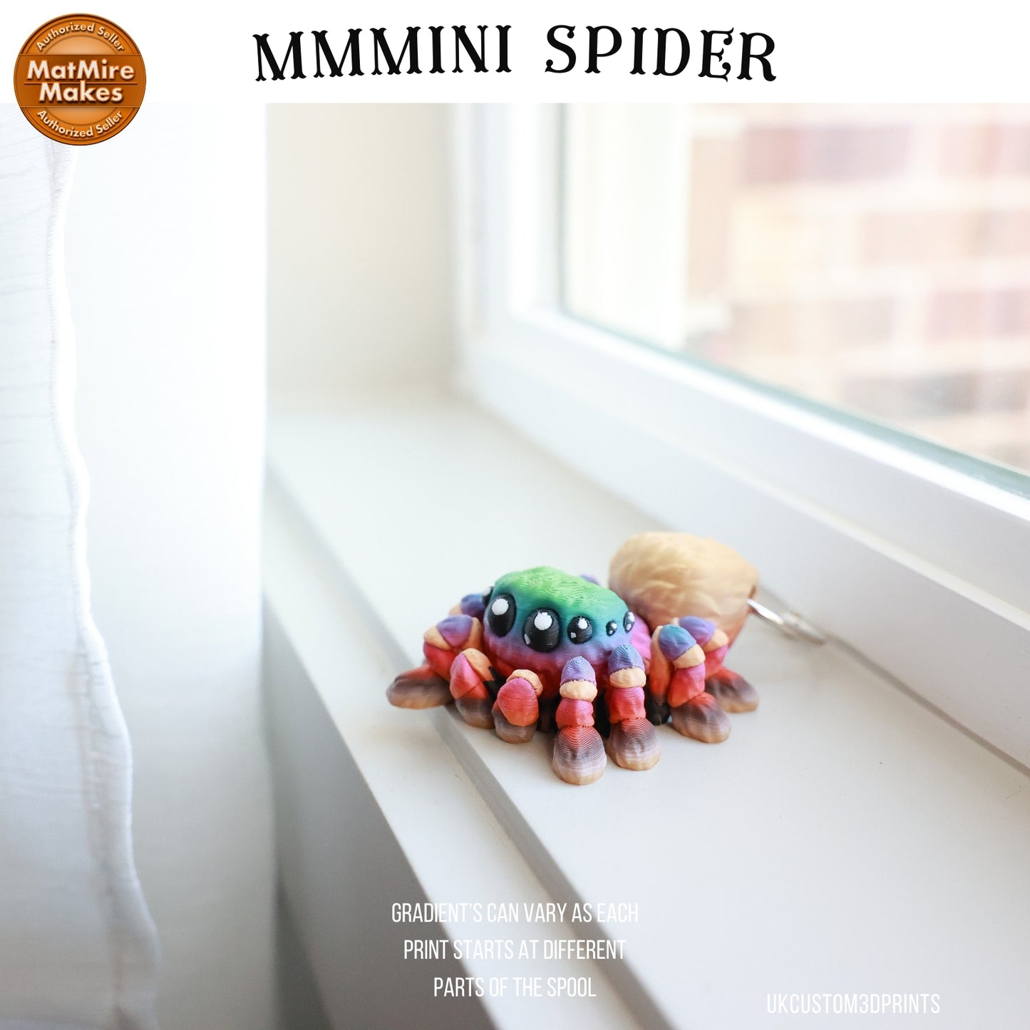 MMMini Spider Fidget - Optional Keychain