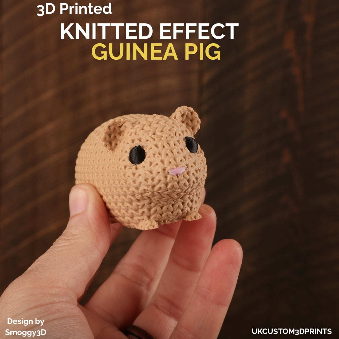 3D Printed Guinea Pig - Knitted Effect