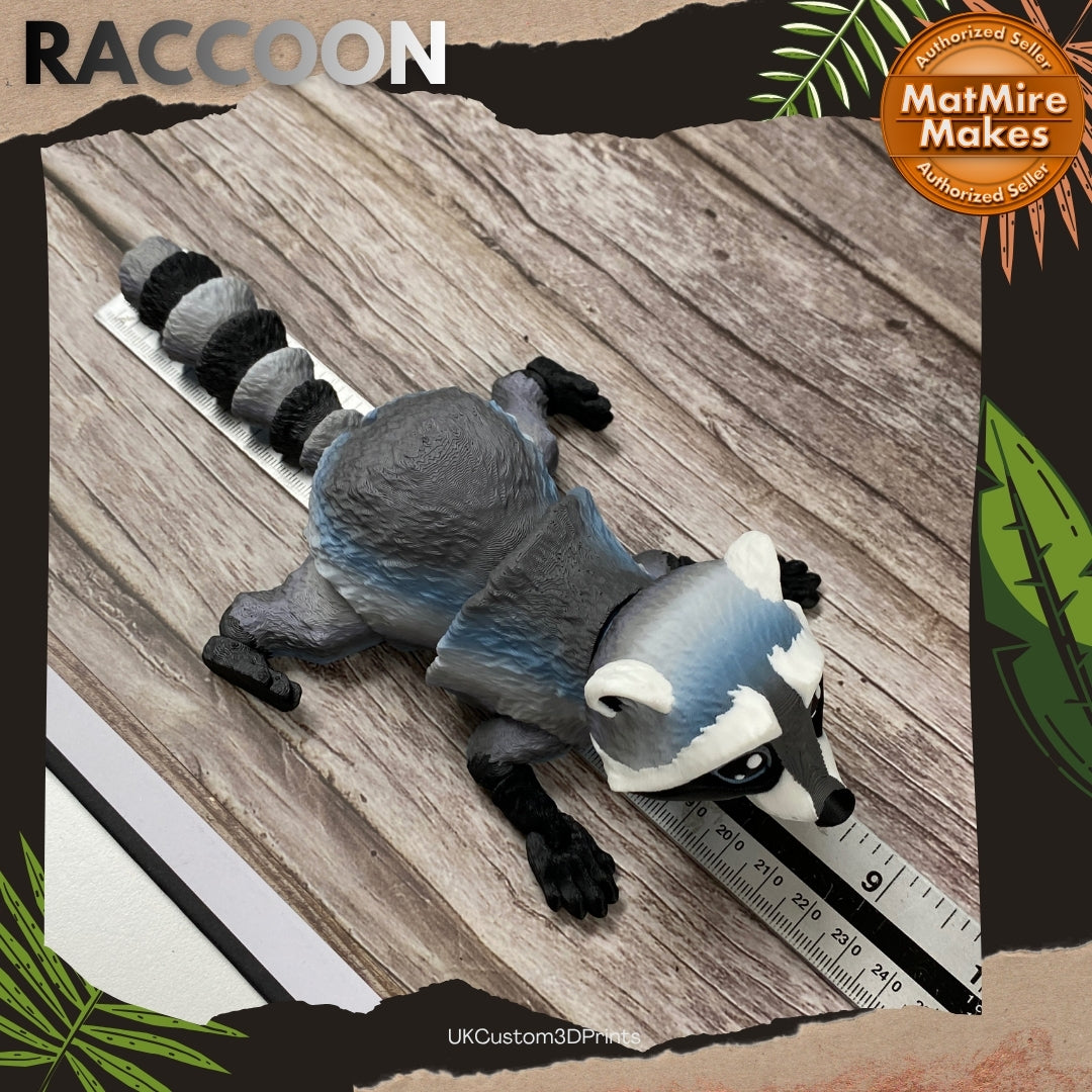 3D Printed Articulated Raccoon