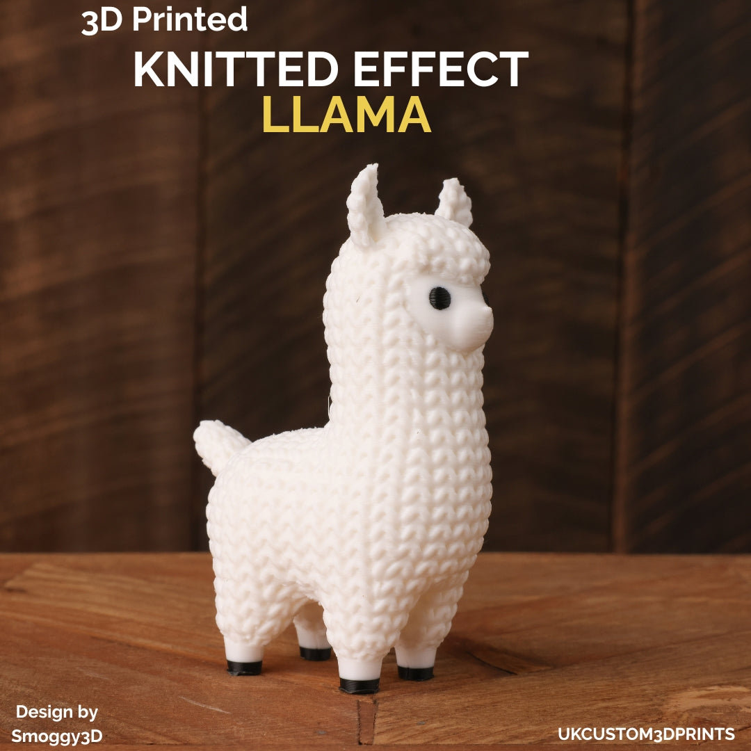 3D Printed Llama - Knitted Effect