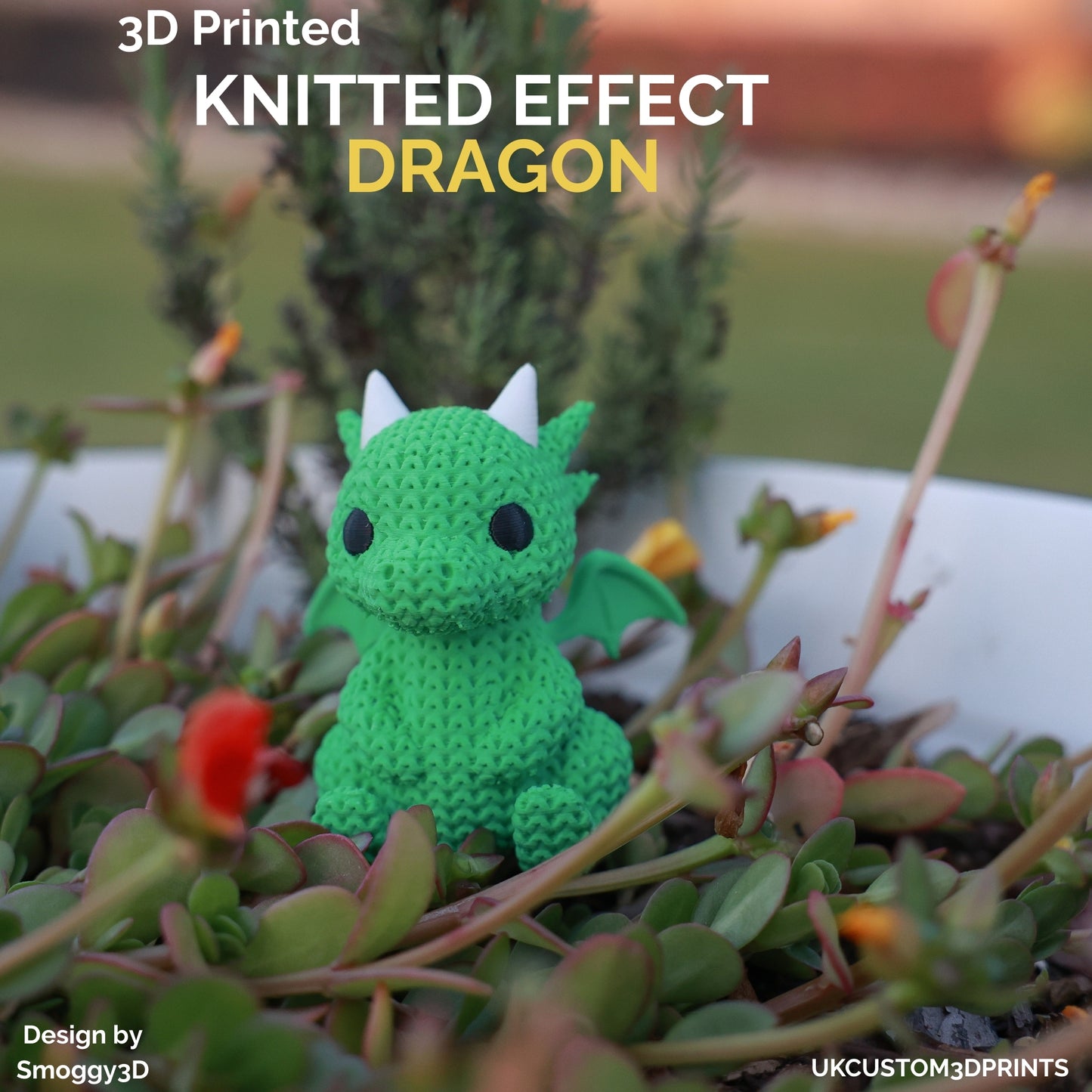 3D Printed Dragon - Knitted Effect
