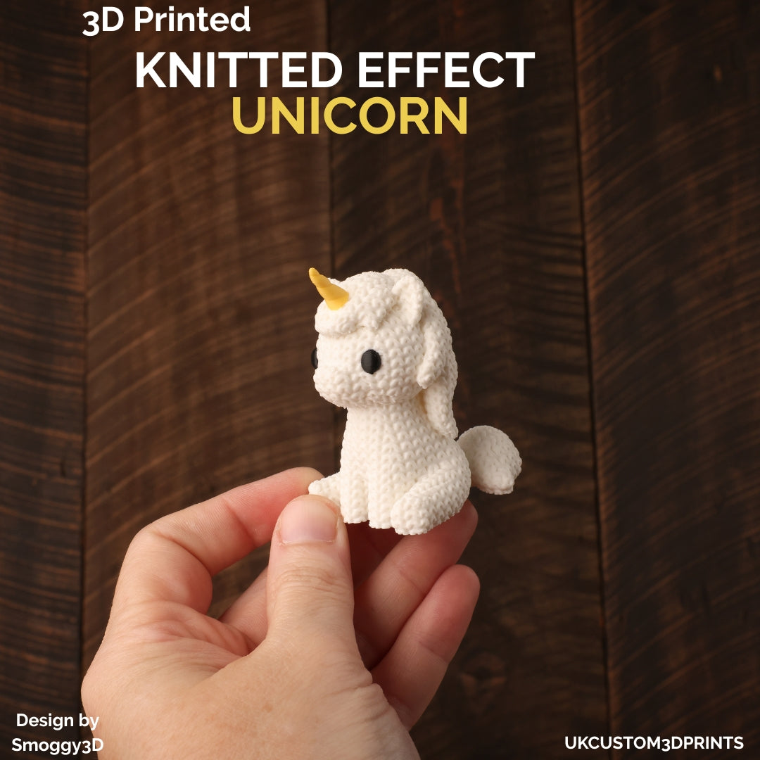 3D Printed Unicorn - Knitted Effect