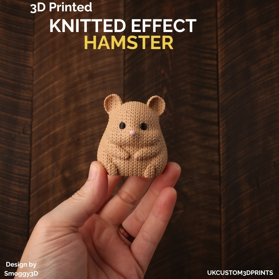 3D Printed Hamster - Knitted Effect