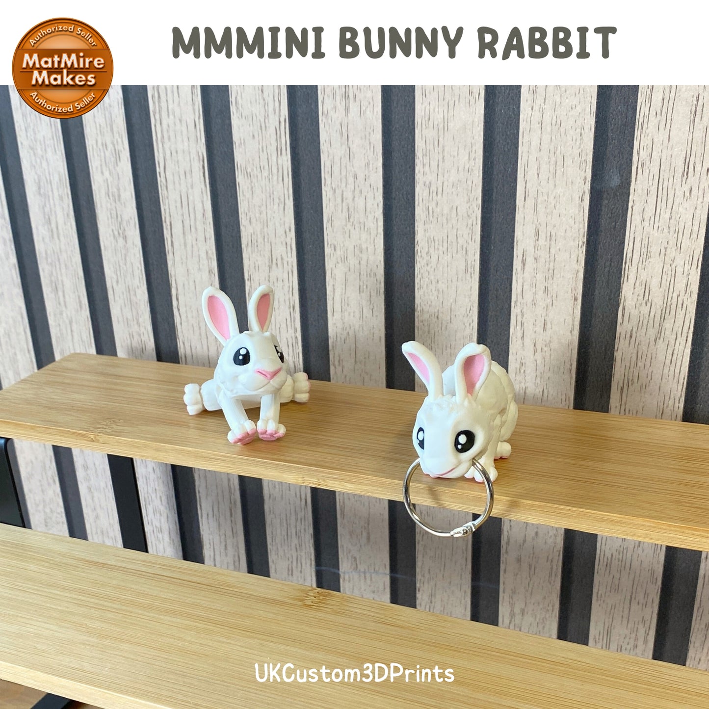 MMMini Bunny Rabbit Fidget - Optional Keychain