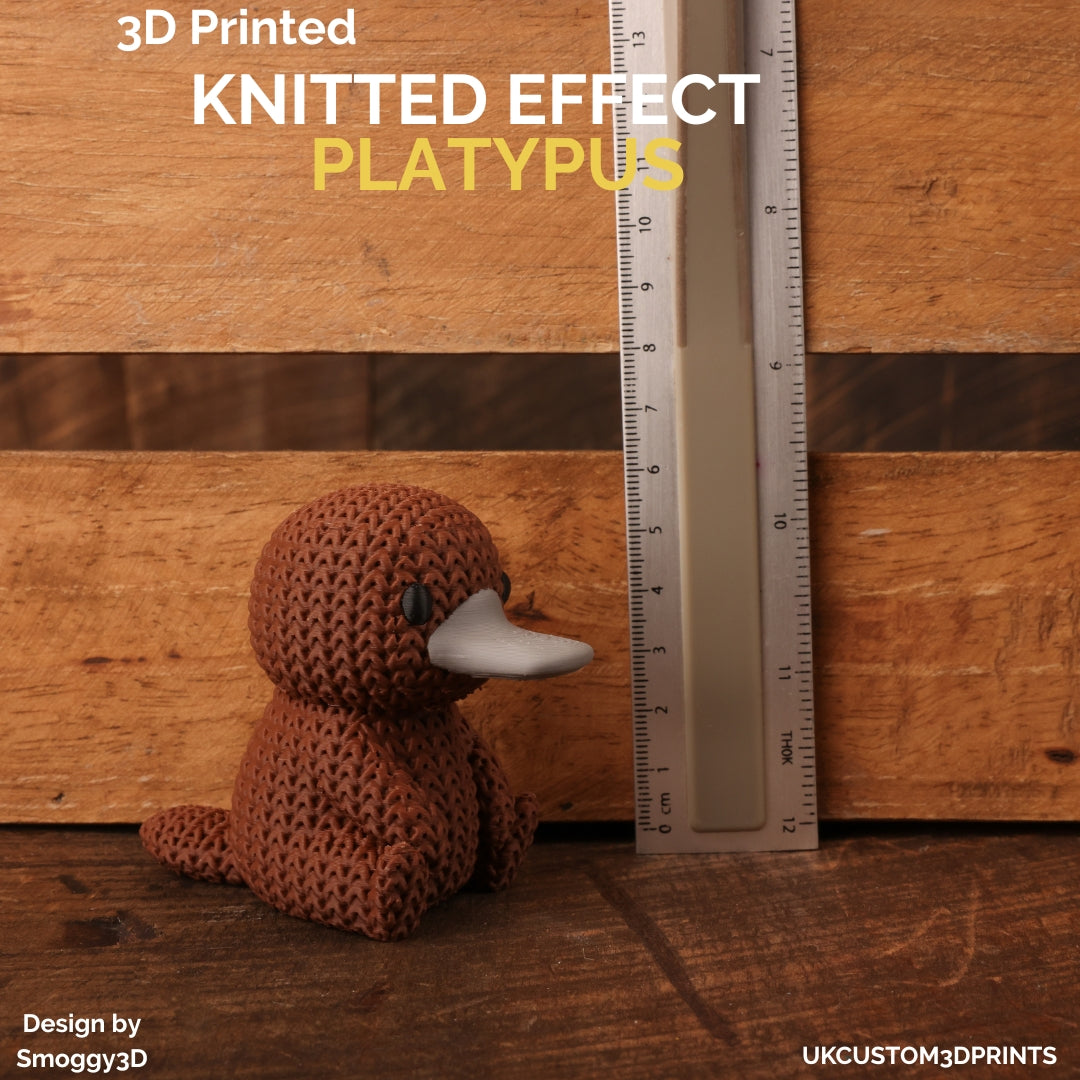 3D Printed Platypus - Knitted Effect