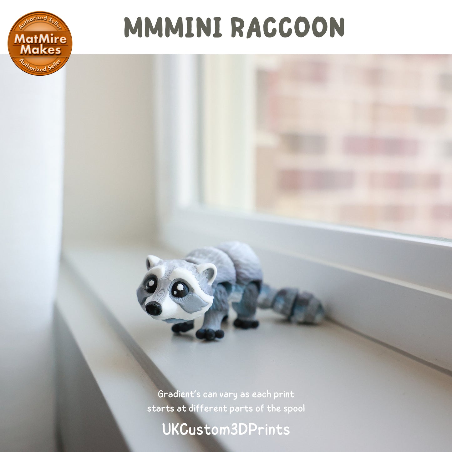 MMMini Raccoon Fidget - Optional Keychain