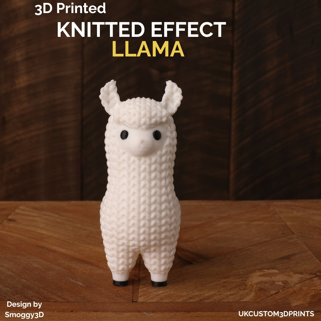 3D Printed Llama - Knitted Effect