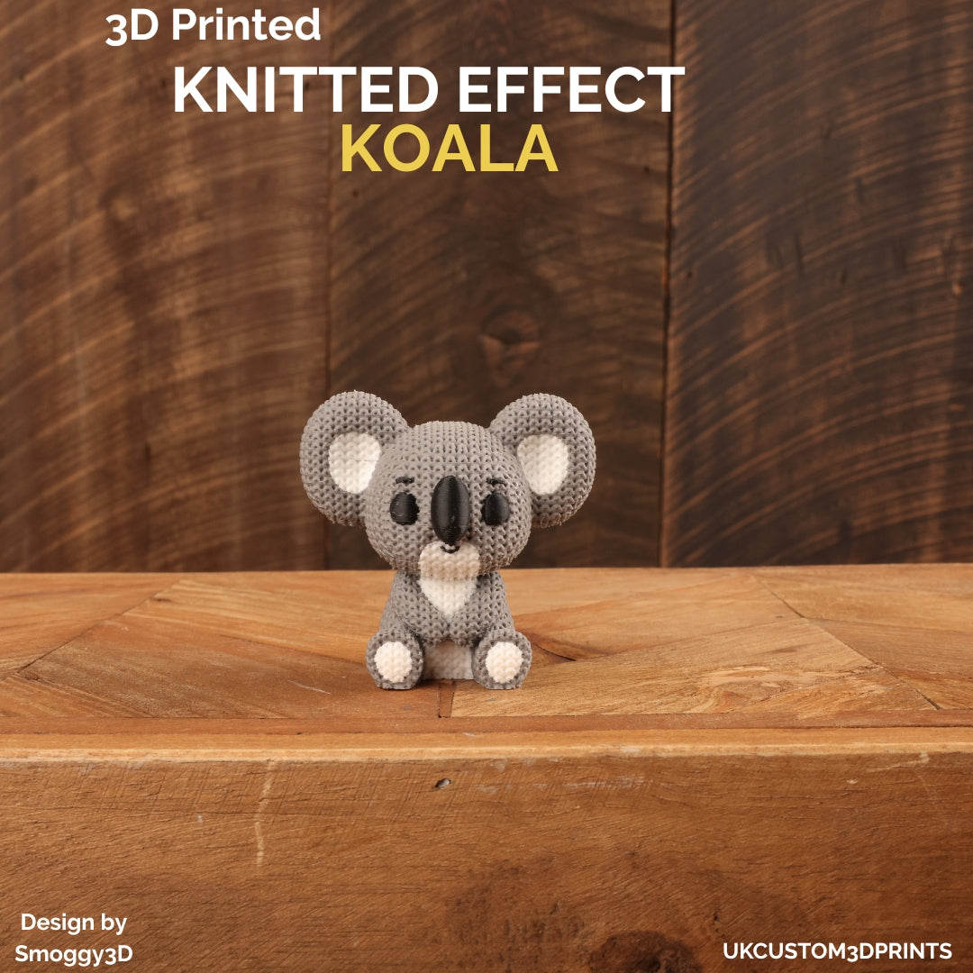 3D Printed Koala - Knitted Effect