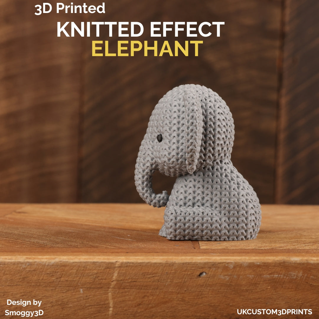 3D Printed Elephant - Knitted Effect