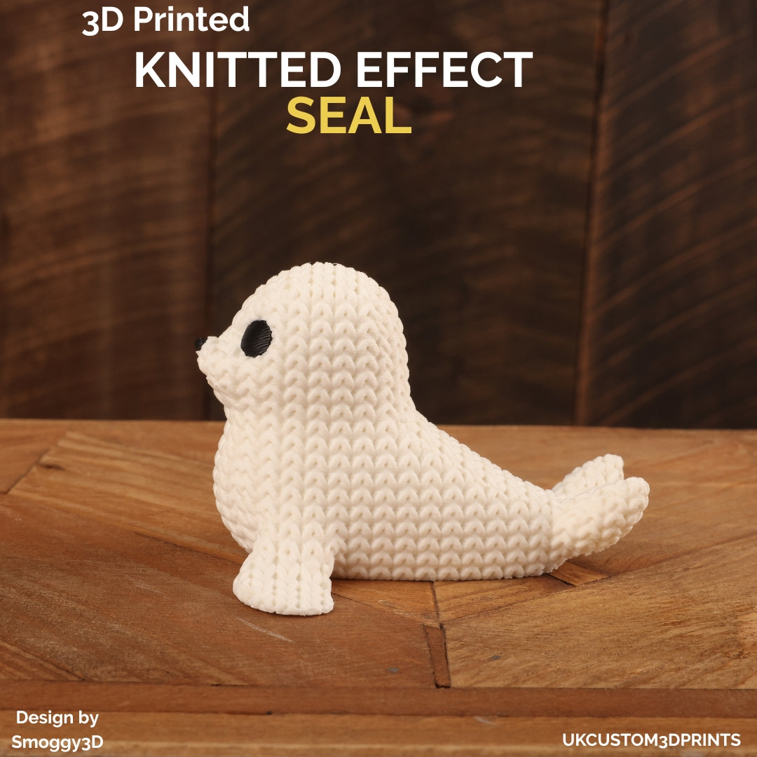 3D Printed Seal - Knitted Effect