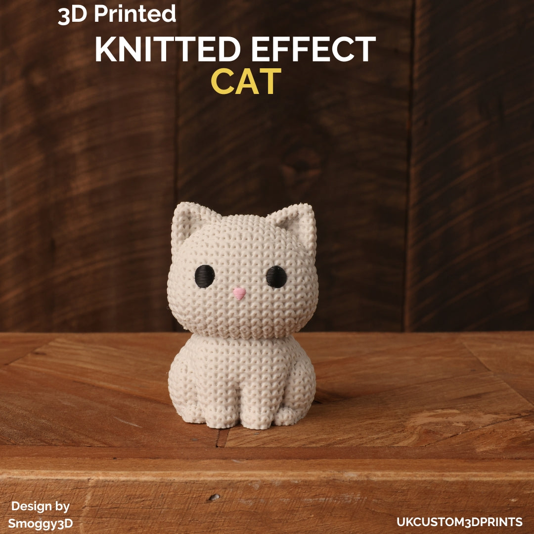 3D Printed Cat - Knitted Effect