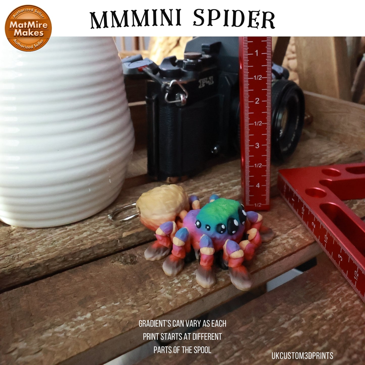 MMMini Spider Fidget - Optional Keychain