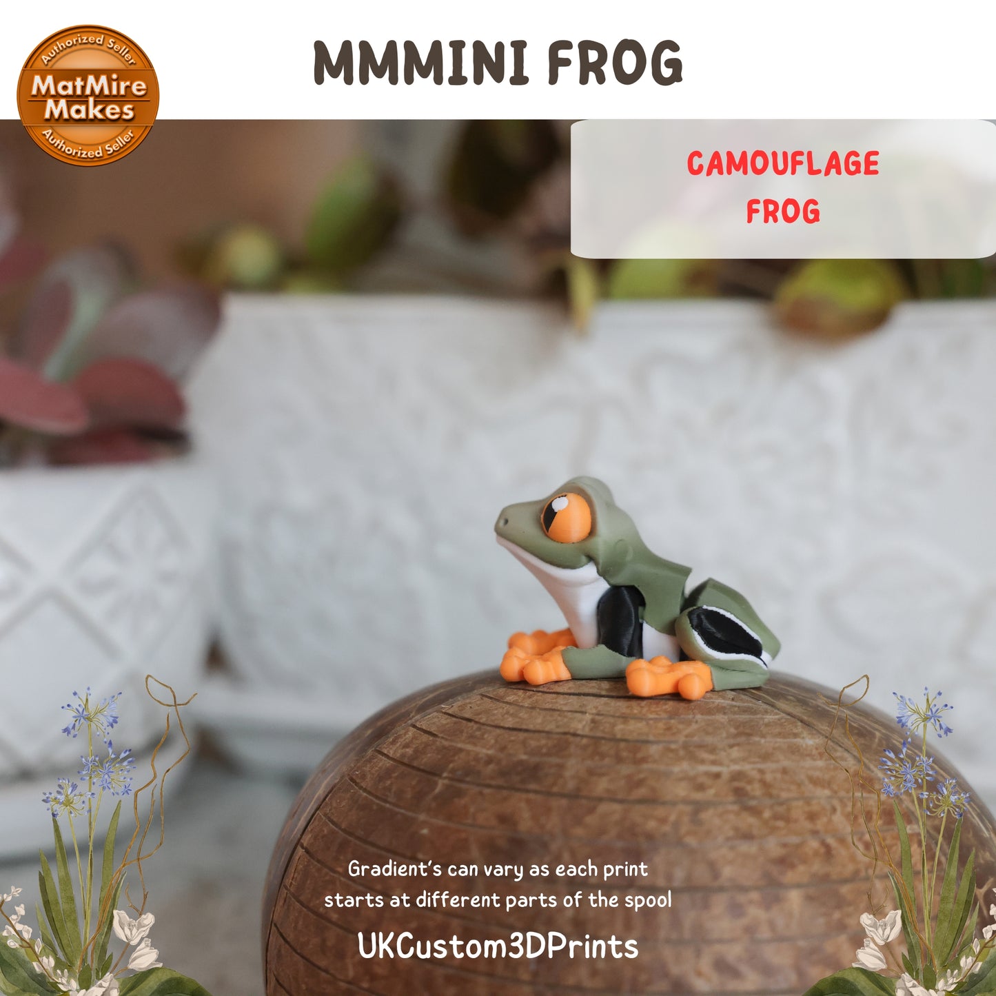 MMMini Frog Fidget - Optional Keychain