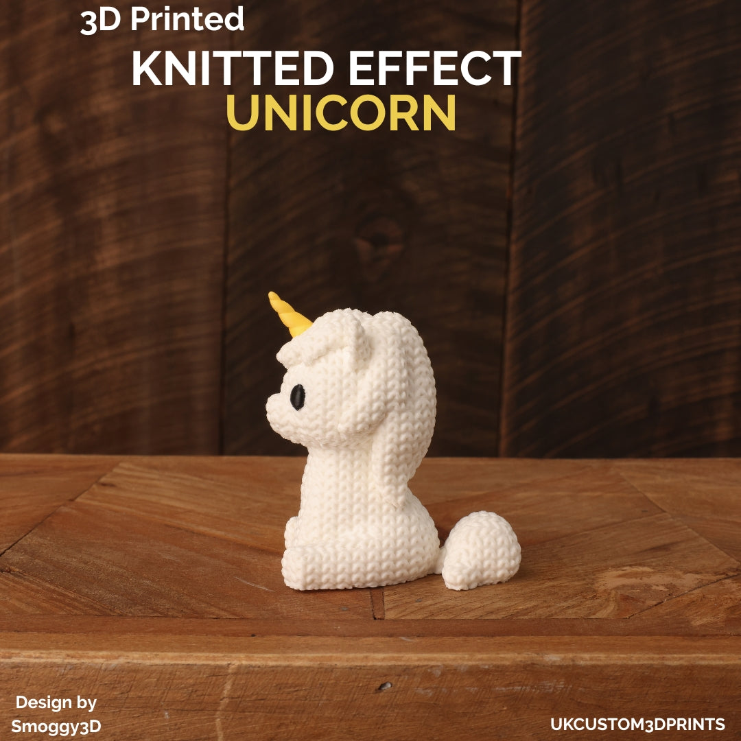 3D Printed Unicorn - Knitted Effect