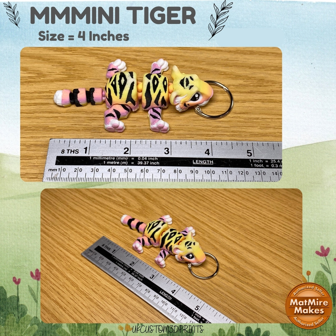 MMMini Tiger Fidget - Optional Keychain