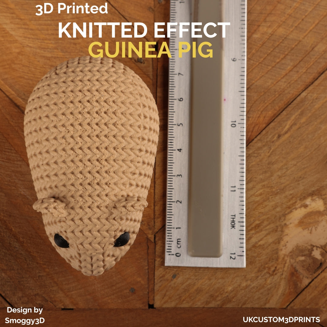 3D Printed Guinea Pig - Knitted Effect