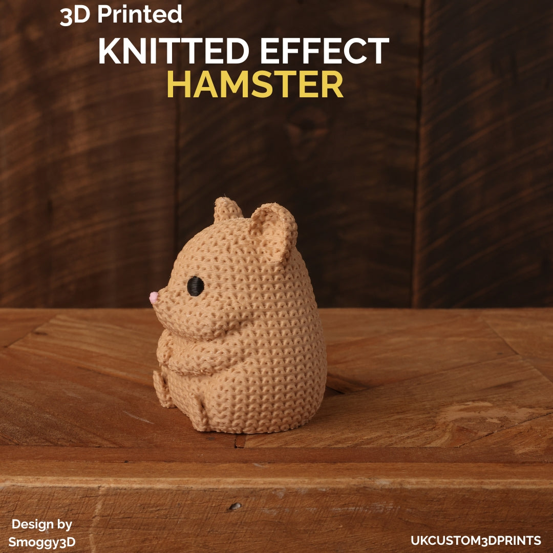 3D Printed Hamster - Knitted Effect