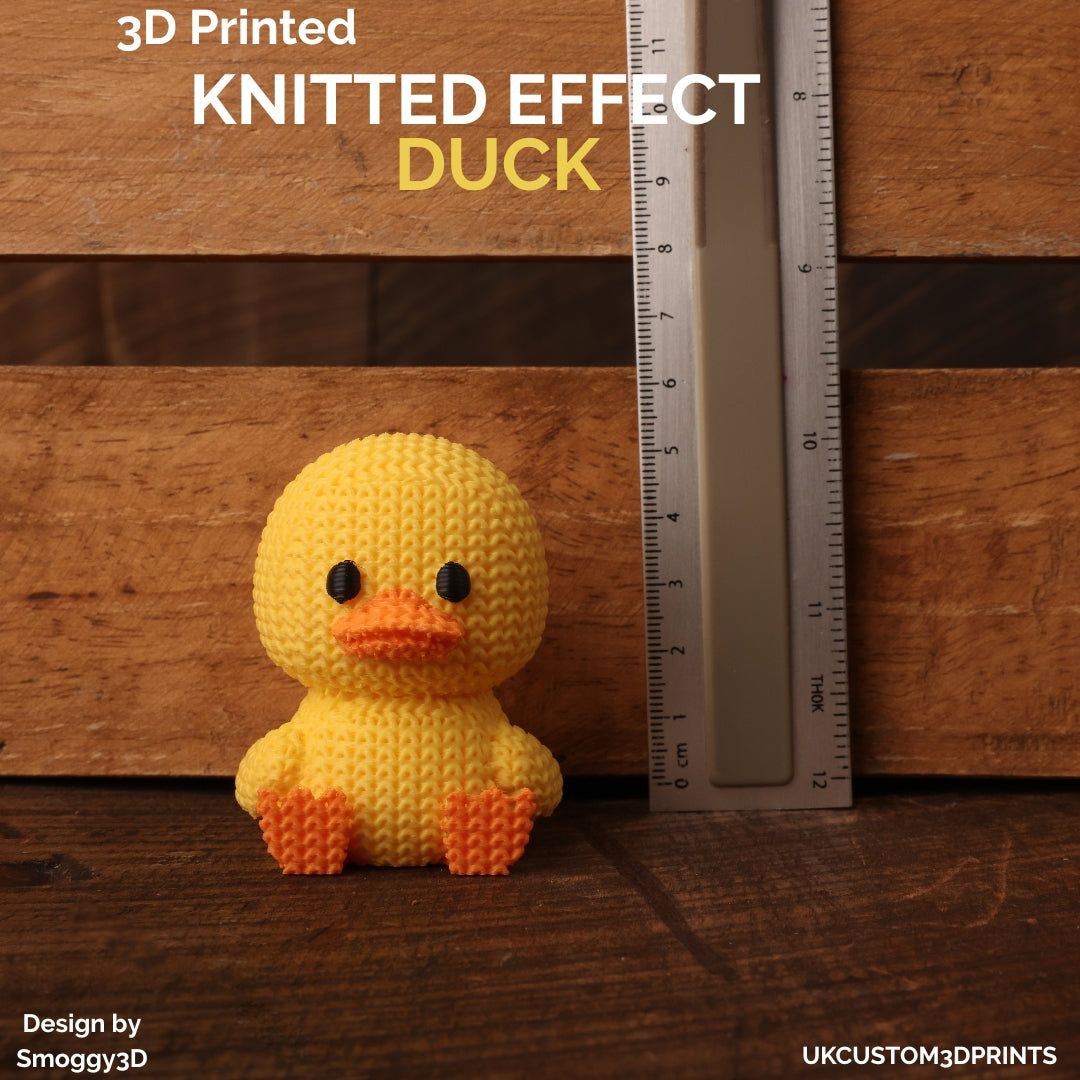3D Printed Duck - Knitted Effect