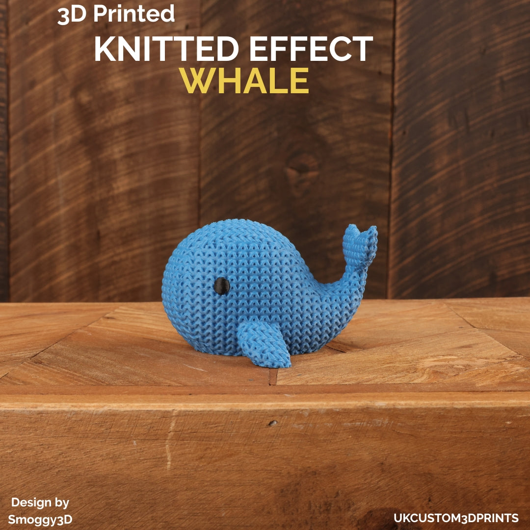 3D Printed Whale - Knitted Effect