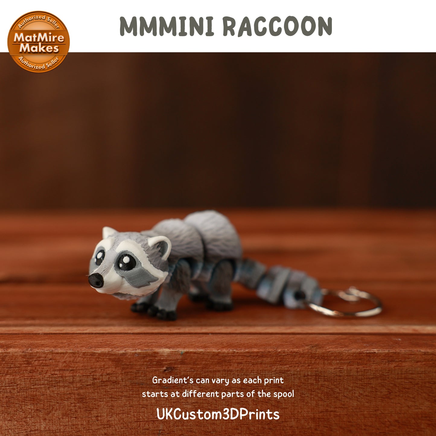MMMini Raccoon Fidget - Optional Keychain