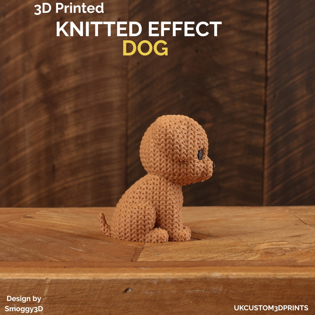 3D Printed Dog - Knitted Effect